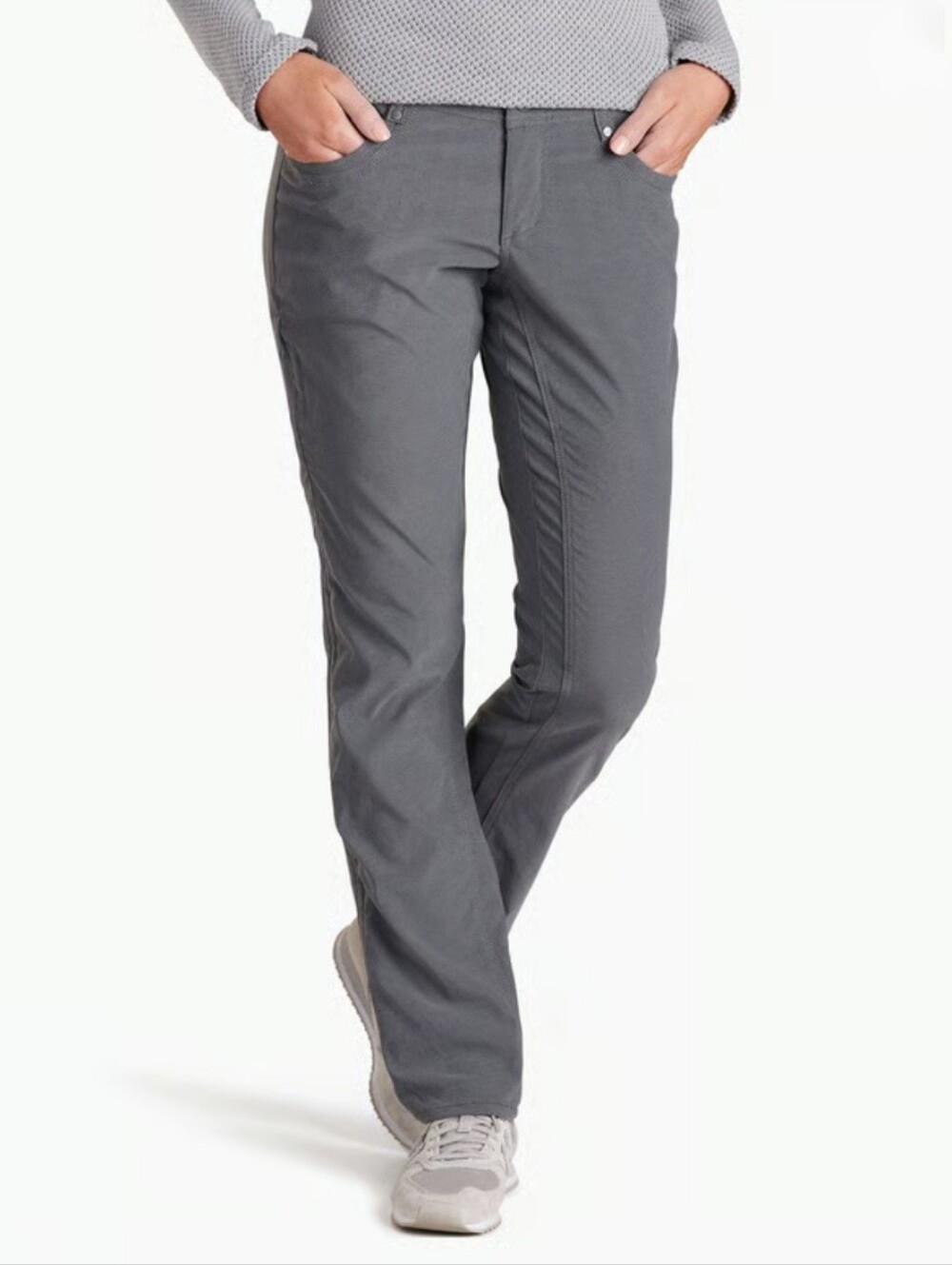 Kuhl Women's Trekr Pants Charcoal Grey Size 6 Short Hiking Outdoor Gorpcore